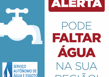 ALERTA FALTA DE ÁGUA 23/04/2021