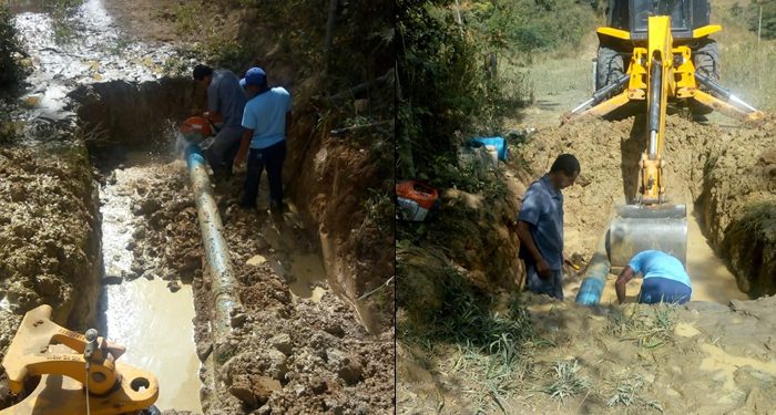 SAAE realiza reparos na rede da Serra Branca