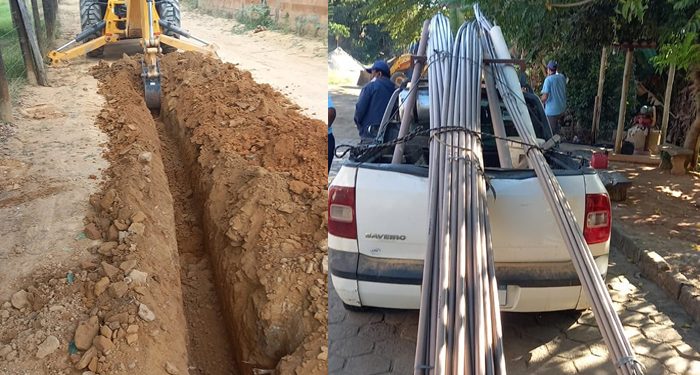 Rede de água é substituída no distrito do Nazário