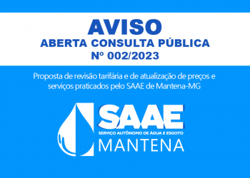 Aberta a Consulta Pública sobre nova Revisão Tarifária em Mantena